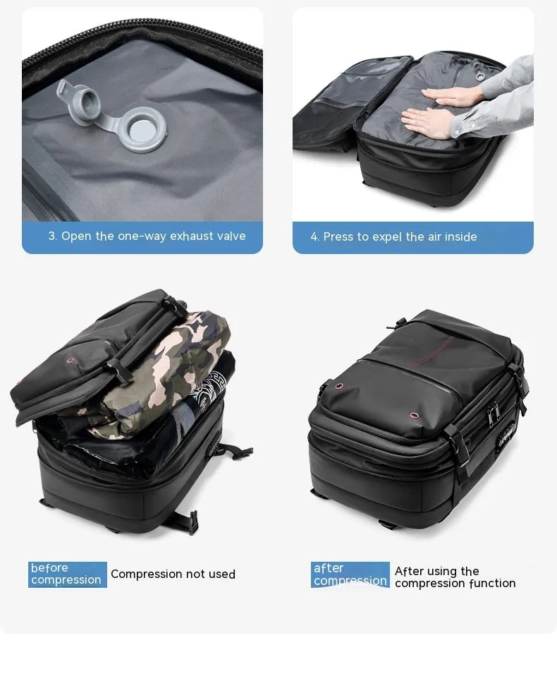 Vacuum Compression Large-Capacity Backpack