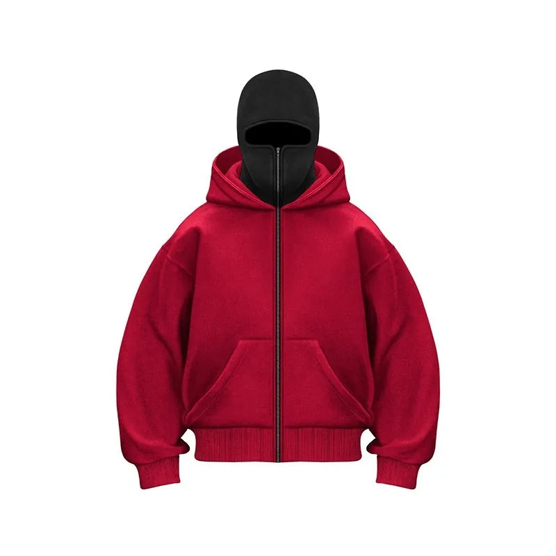 Fleece-Lined Double Hooded Sweater