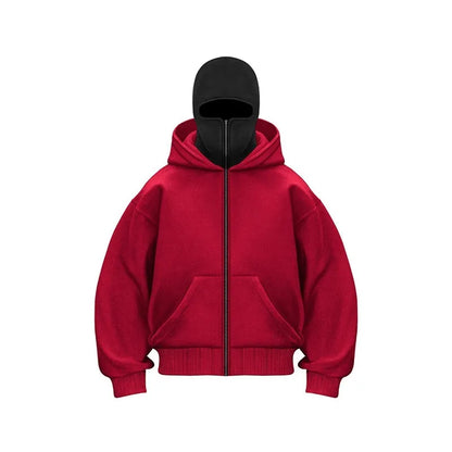 Fleece-Lined Double Hooded Sweater